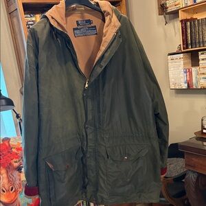 Vintage - Polo by Ralph Lauren Dark Green Wax Coat